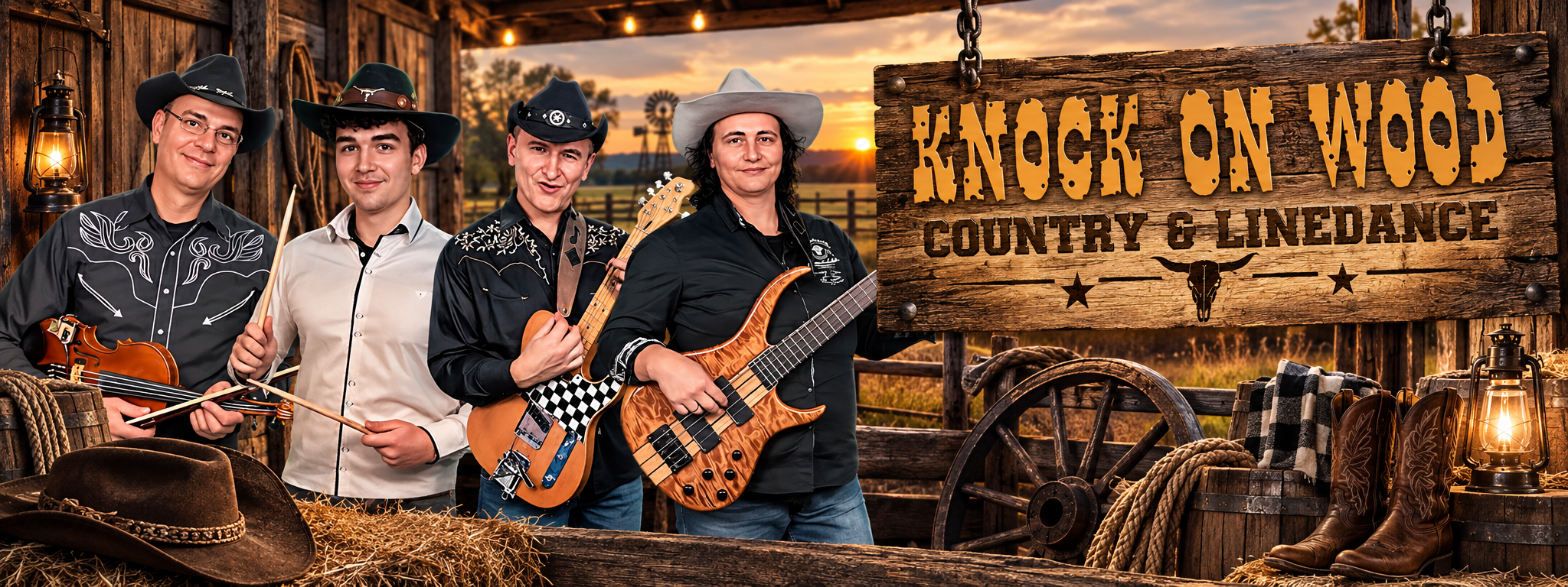 KNOCK ON WOOD Banner
